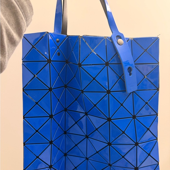 Issey Miyake Geometric Tote (Two Tone Blue - Electric/Cobalt)